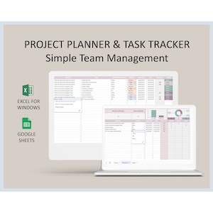 Task Management Spreadsheet for Team Project Planning Excel Template Teamwork Organizer Tracker Google Sheets Project Planner Format Tool