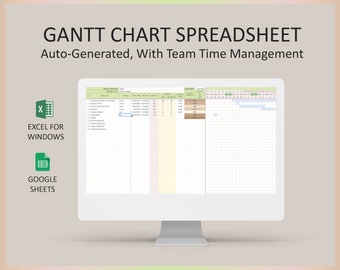 Plantilla de diagrama de Gantt para planificación de proyectos, formato Excel XLS, hojas de cálculo de Google, seguimiento de cronogramas, gestión de cronogramas de proyectos, herramienta de hoja de cálculo