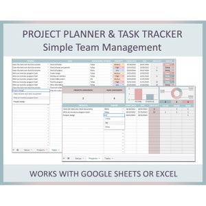 Project management template, Project planner, Task management, To-do list tracker, Spreadsheet, Project schedule, Google task manger, Excel