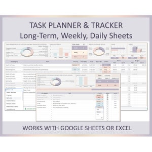 Aufgabenmanagement, To-Do-Listen-App, Aufgaben-Tracker Google Sheet, Aufgaben-Manager, Aufgaben-Tracking-Tool, Todo-Liste online, Excel-Vorlage, Aufgabenplaner