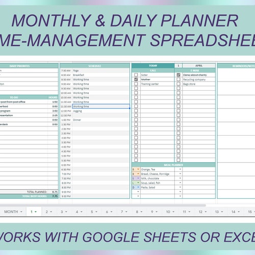 To Do List Task Allocation Excel Spreadsheet Digital - Etsy Canada