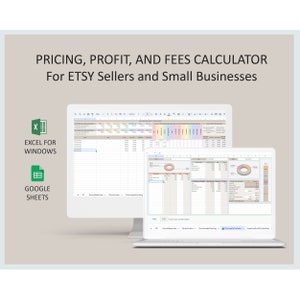 Cost of Goods Manufactured Calculator Product Pricing Template Markup Profit Margin Sale Price Excel Google Sheets Tool for Small Business