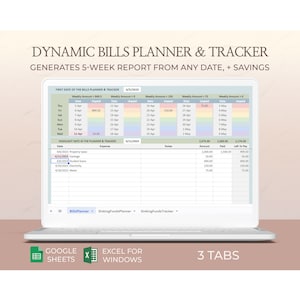 Excel Bill Payment Calendar Google Sheets Automated Monthly Tracker Finance Budget Template Annual Bills Checklist for Home Expense Planning