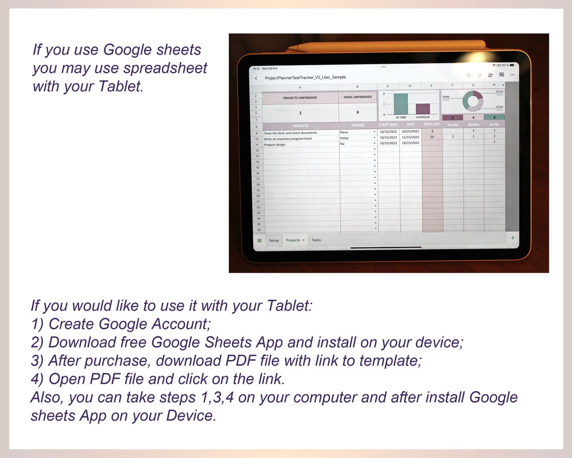Digital Project Planner Task Management Team Organizer To-do List ...