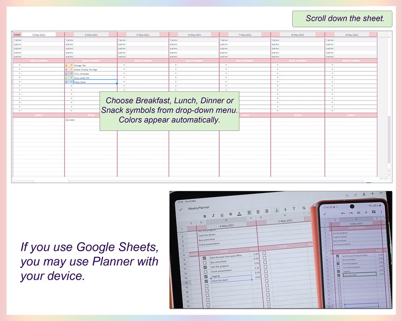 Weekly Planner Sheet Time Management Weekly Schedule Weekly - Etsy