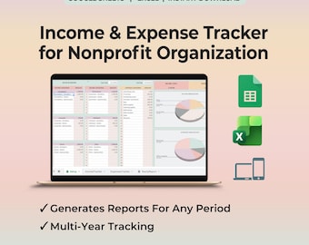 Ekonomiuppföljning för ideella organisationer, inkomster, utgifter, bokföring, redovisning, utgiftsspårare, pengaspårare, Google Sheets, Excel
