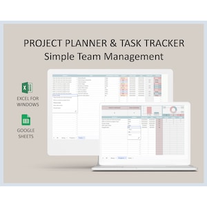 Team Management Spreadsheet Project Planning Task Tracking Teamwork Organizer Template Project Management Tool Excel Google Sheets Format