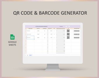 Barcode generator, QR code generator, QR code maker Google Sheets, Barcode maker, Qr code generator online, QR maker, Qr creator, Qrcode