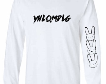 Camiseta de manga larga Bad Bunny, camiseta Bad Bunny, Bad Bunny YHLQMDLG
