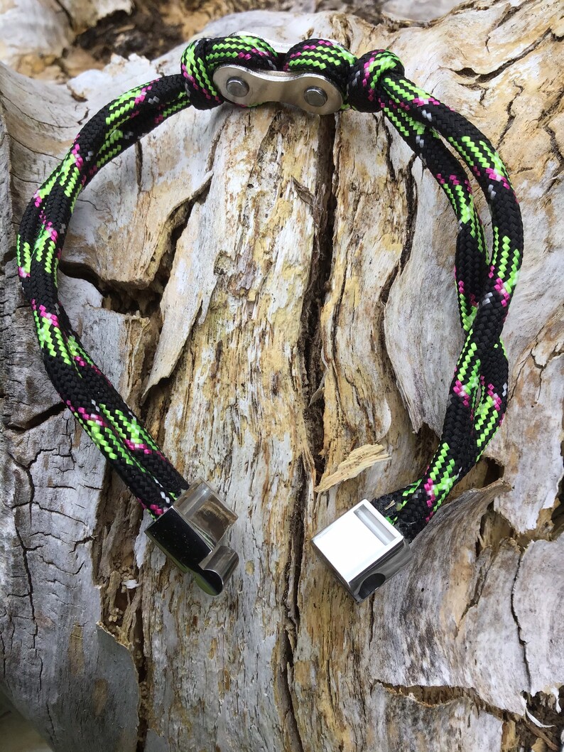 Genuine Paracord Bracelet Bicycle Chain Link Stainless Etsy UK