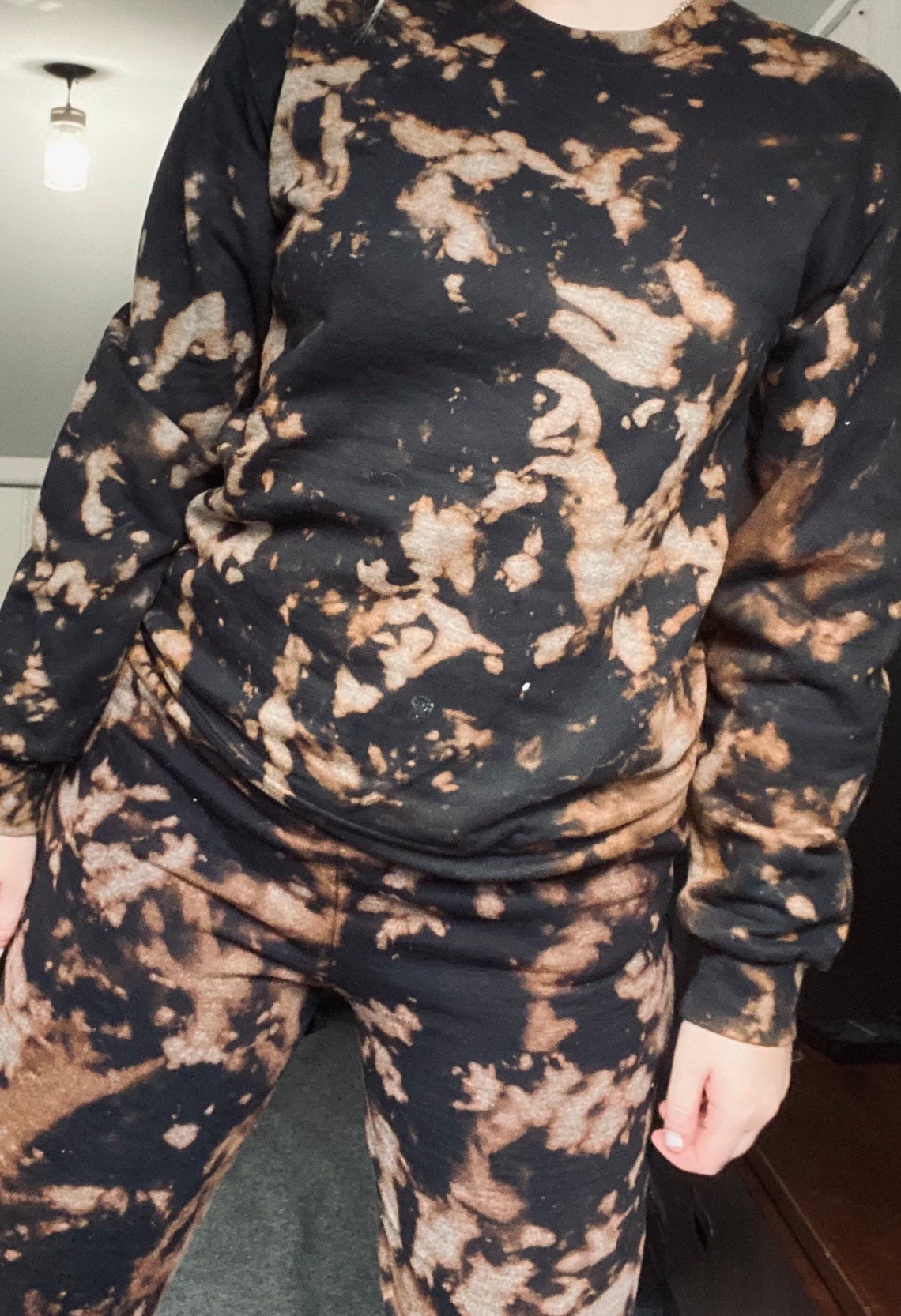 tie dye jogger and sweatshirt set