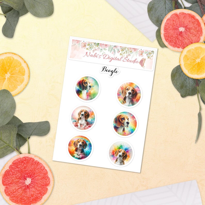 Beagle Sticker Sheet - Etsy