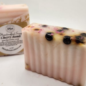 Cherry Bomb Yoni Soap, Scented Feminine Soap, Boba Pearl Soap, Bubble Tea Bar image 5