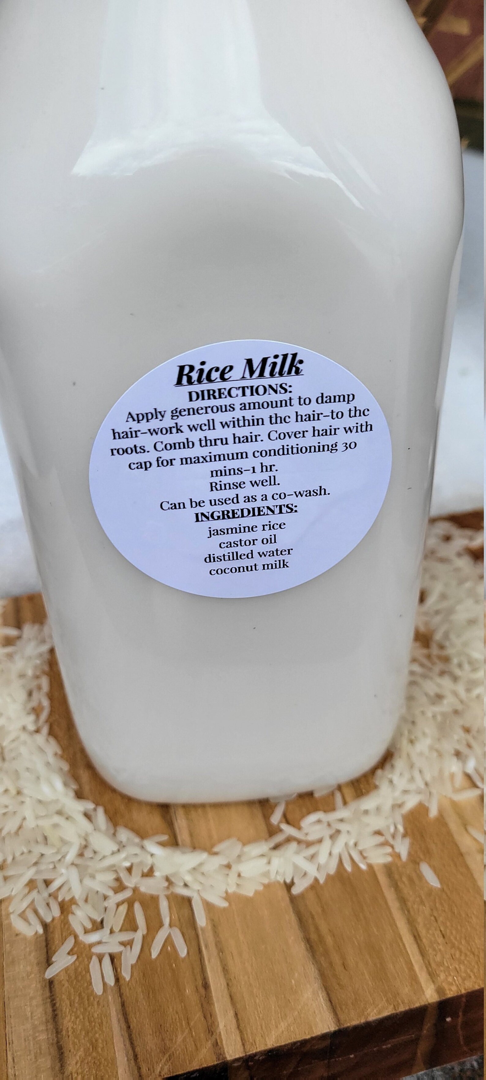 Rice Milk Hair Mask Conditioning Hair Treatment for Damaged Etsy