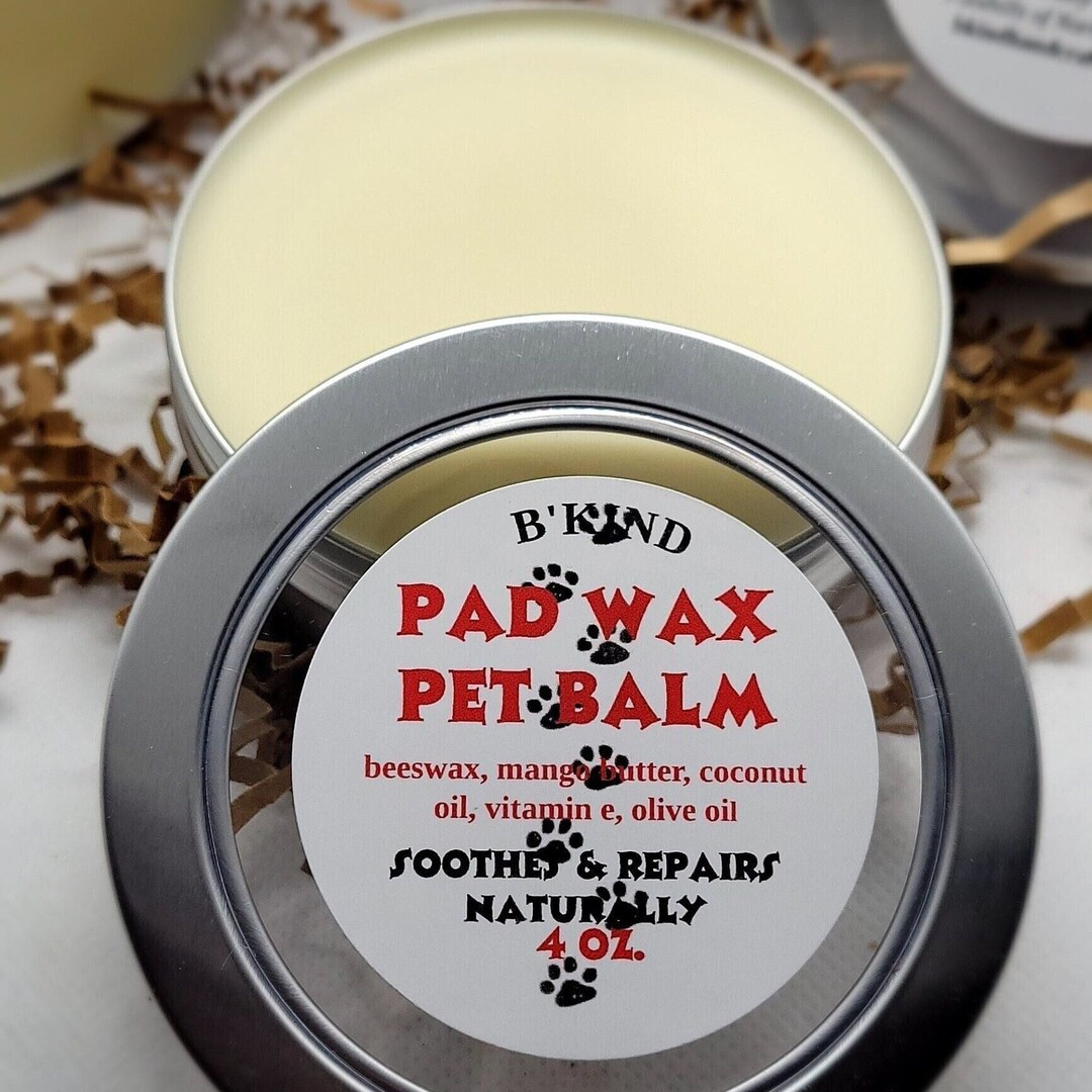 Pad Wax Pet Balm, Unscented Beeswax Balm, Natural Healing Salve, Dry Cracked Paws, Feet, Joints