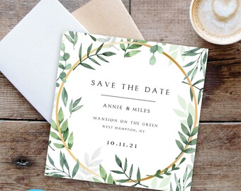 Printable Save the Date Card Template Save the Dates Templett - Etsy