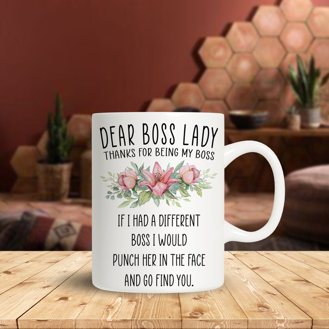 Dear Boss Lady Thanks for Being My Boss If I Had A Different | Etsy