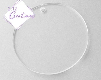 20mm 25mm 30mm disc 20 pcs Clear Acrylicl Round charms Round Acrylic Pendants-clear whiteblackred color