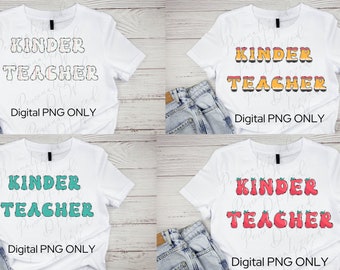 Kinder Digital PNG| Teacher Shirt
