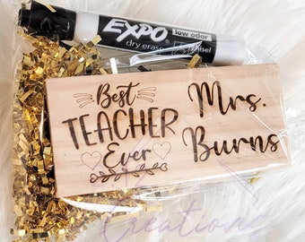 Teacher Appreciation| End of The Year| Personalized Dry Erase or Chalkboard Erasers