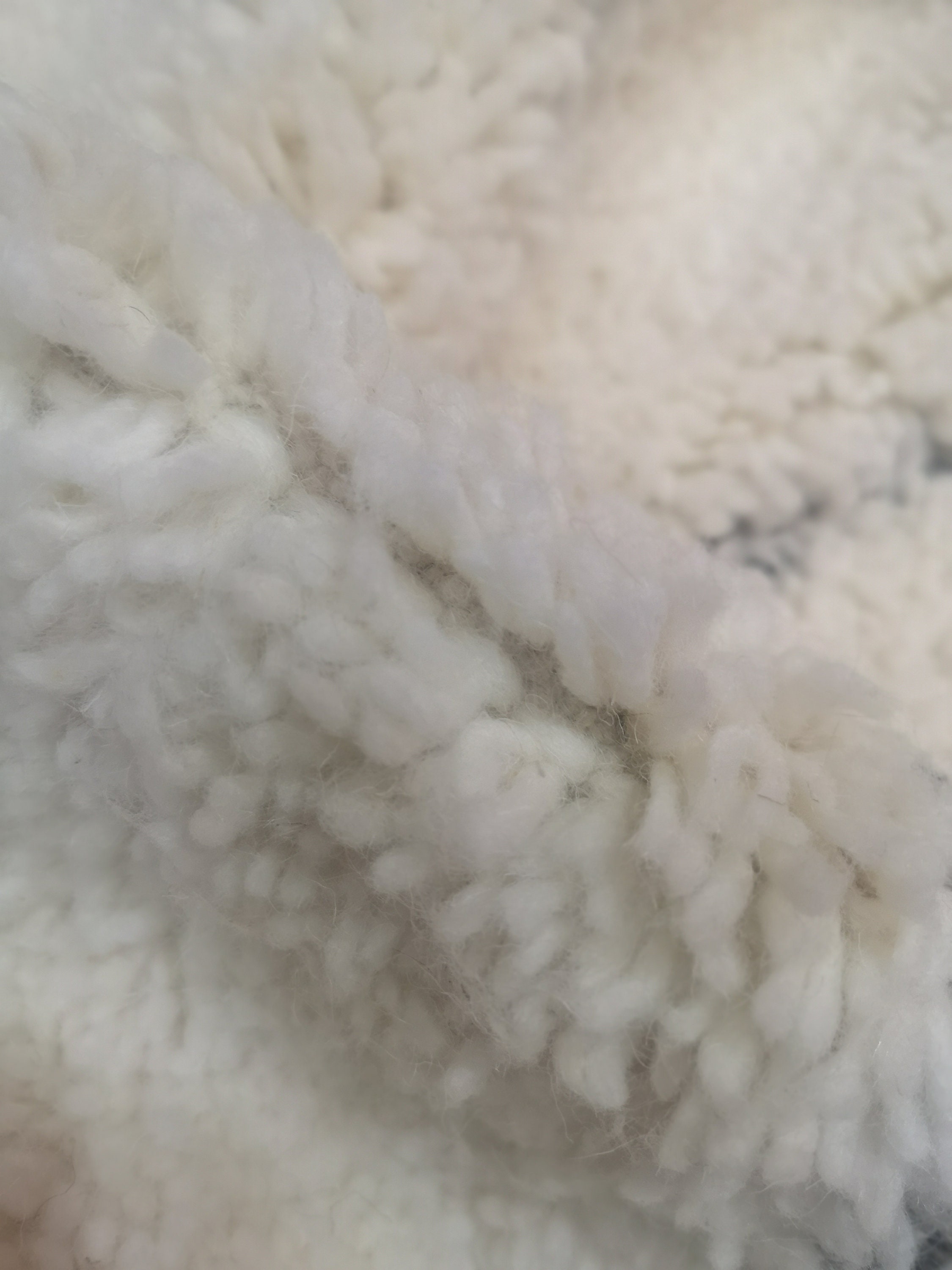 Weiße flauschige Beni Ouarain Teppich benutzerdefinierte | Etsy