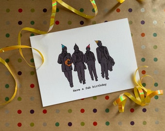 Carte d'anniversaire des Beatles