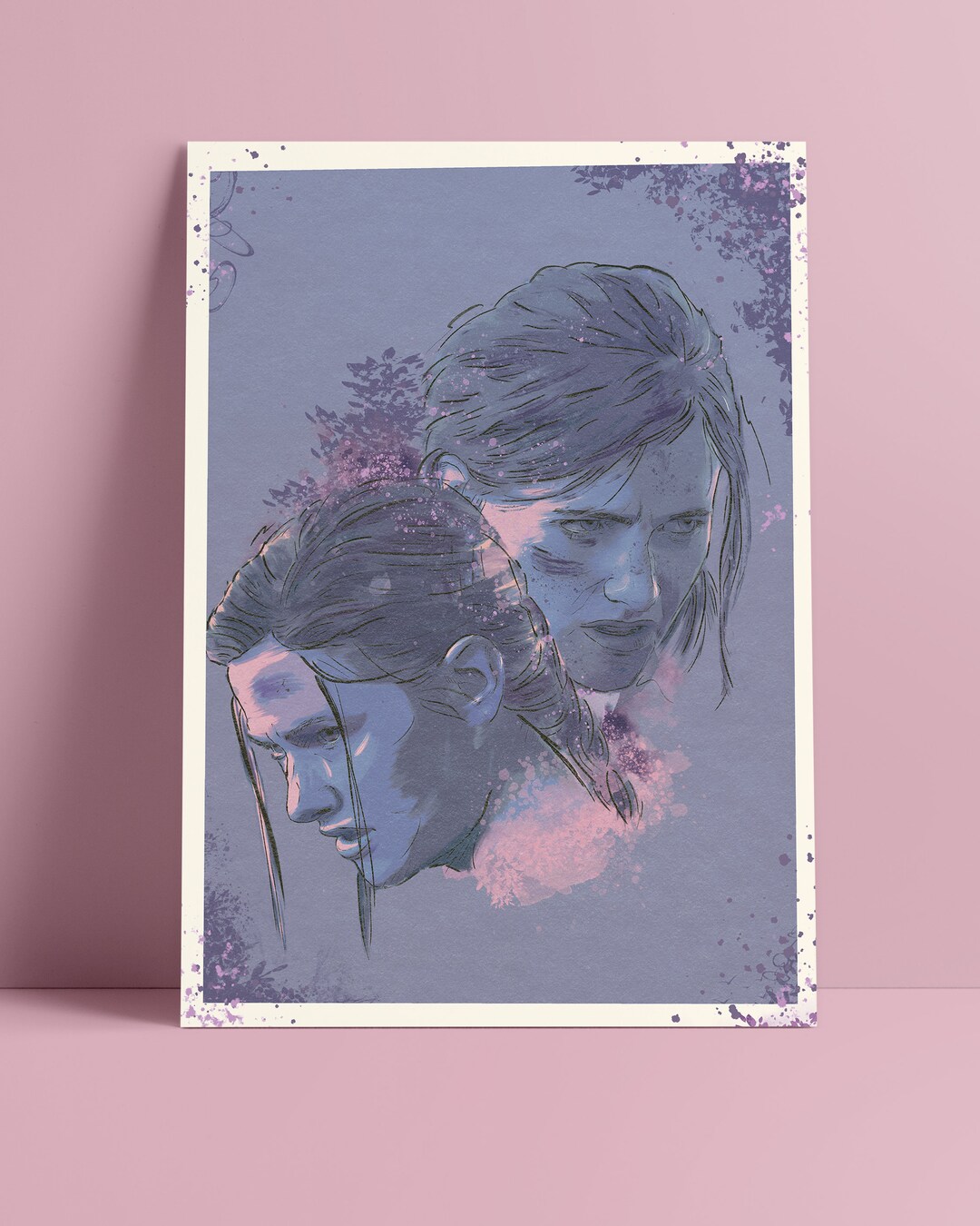 The Last of us Part II 2 Ellie Abby Portrait Poster Giclee Print Art 24x36  Mondo