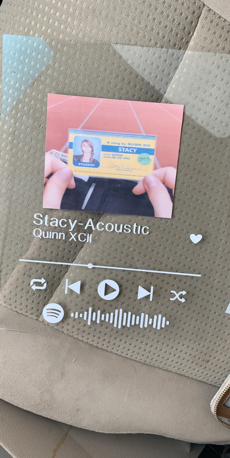 Custom Glass Song/Playlist Wall Art Etsy