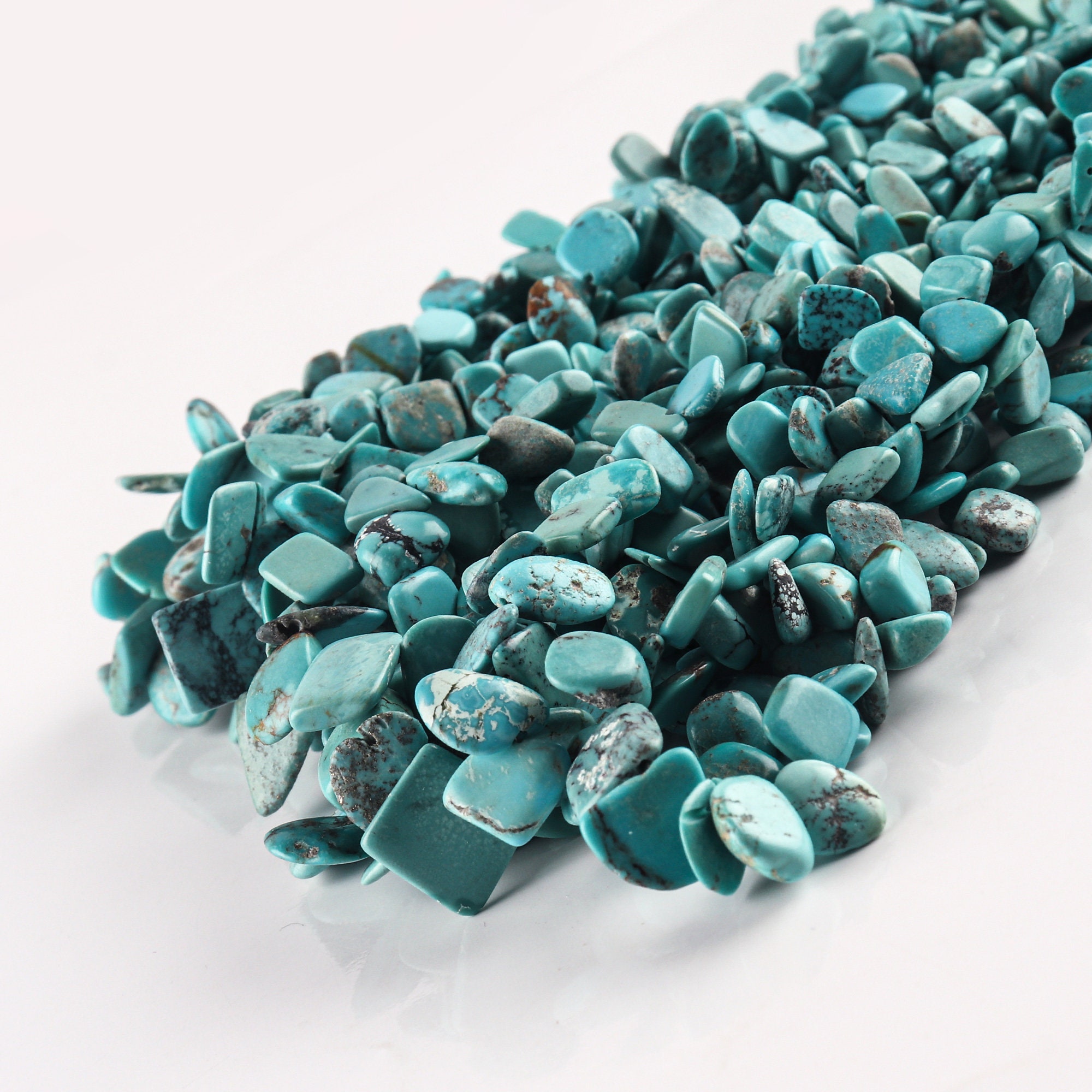 Natural Turquoise 7mm Chips Smooth Chips For Jewelry Making Etsy