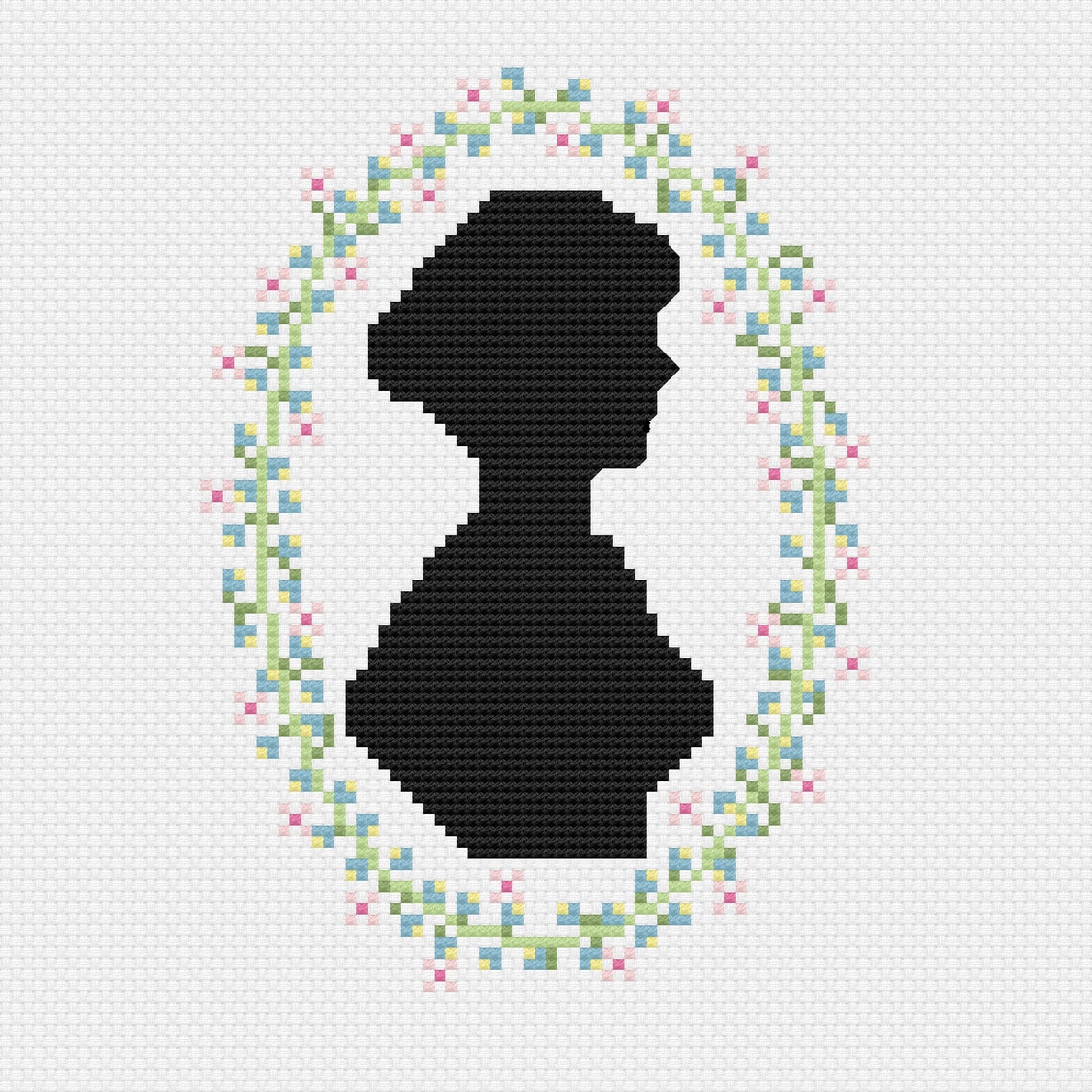 Jane Austen Miniature Cross Stitch Pdf - Etsy