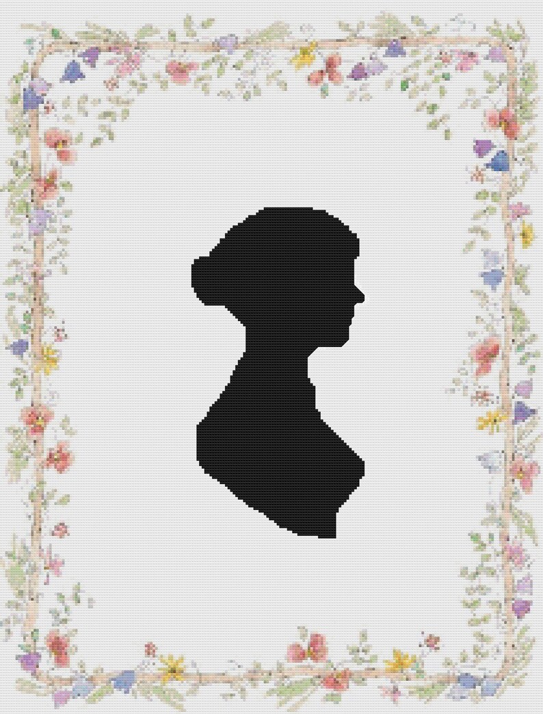 Jane Austen Cross Stitch Pattern Pdf | Etsy