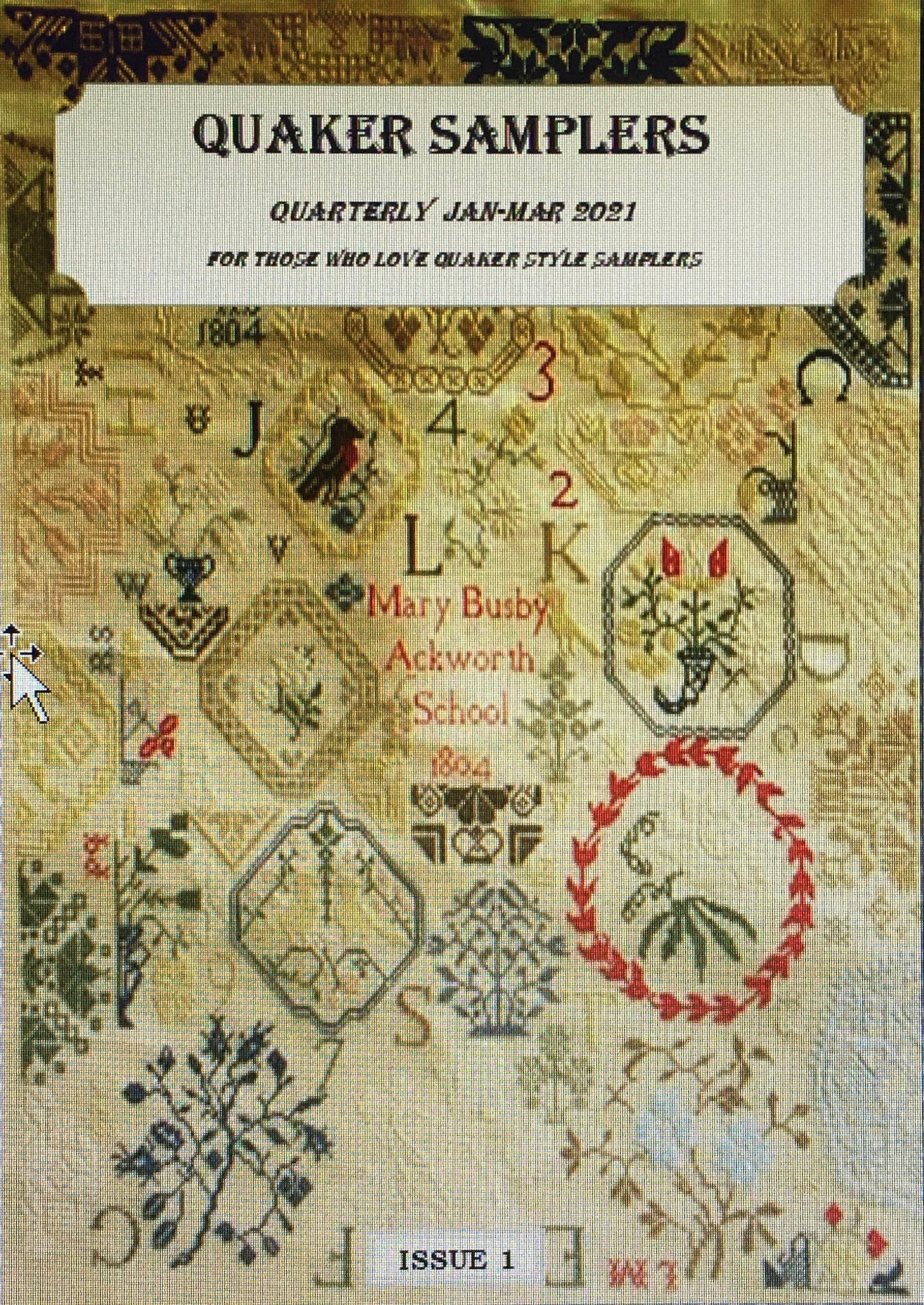 Quaker Samplers Magazine Etsy UK