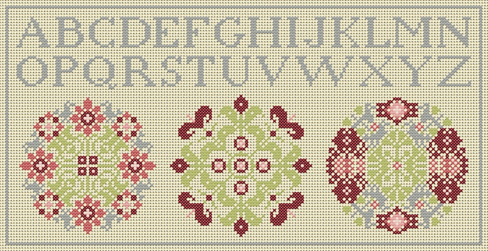 Quaker Cross Stitch Sampler PDF Chart/pattern Using Original Quaker