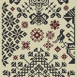 NEW BOOK Quaker Samplers in Cross Stitch PDF Book uses the beautiful medallion motifs and patterns to create lovely samplers to embroider image 5