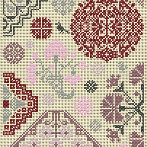 NEW BOOK Quaker Samplers in Cross Stitch PDF Book uses the beautiful medallion motifs and patterns to create lovely samplers to embroider image 9