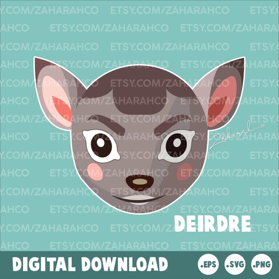 Download Free Deirdre Animal Crossing Villager Icons Digital Download Etsy SVG Cut Files