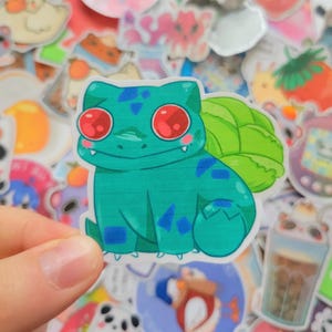 Sticker brillant Bulbizarre chou