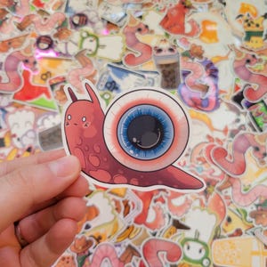 Eyeball Snail Glossy Vinyl Sticker