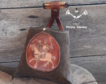 Belt Bag, Falconry Meat Pouch, Medieval Belt Bag, Falconry Equipment, Customizable Falconry Gift