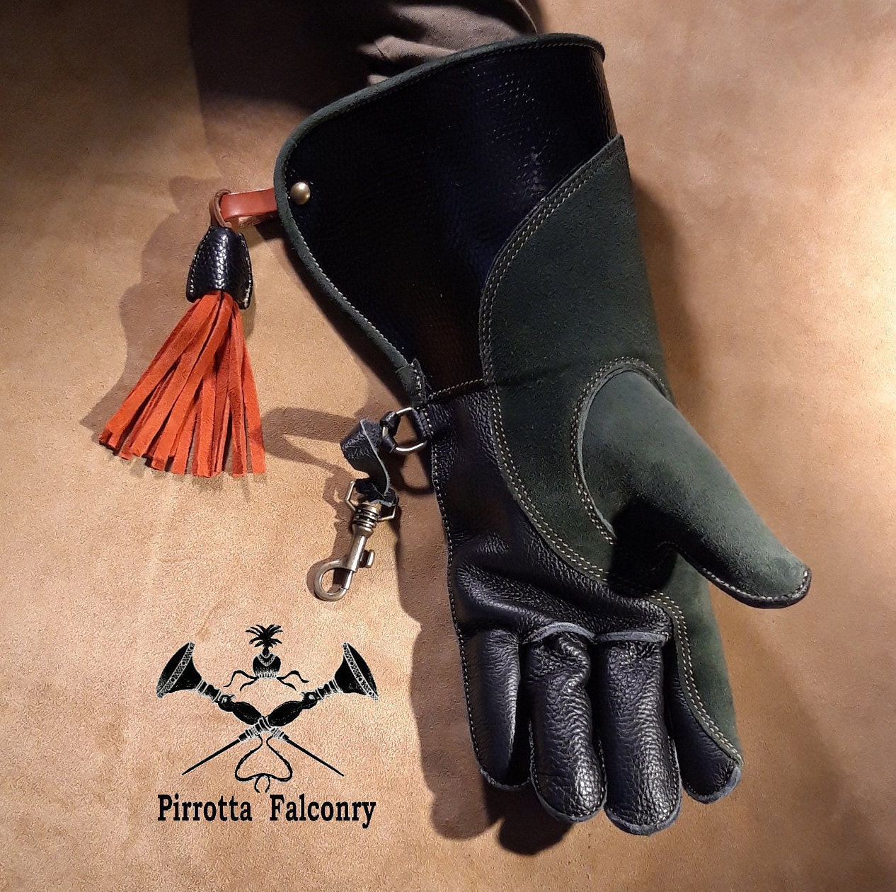 Falconry glove Falconry equipment Historical reenactment Medieval glove Falconry gift