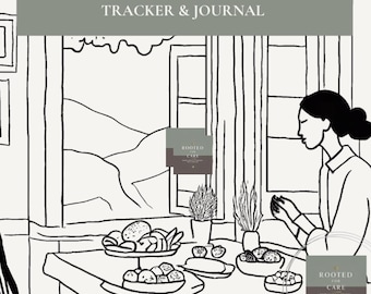 Mindful Eating Journal: Fillable PDF Tracker, Wellness & Nutrition Log