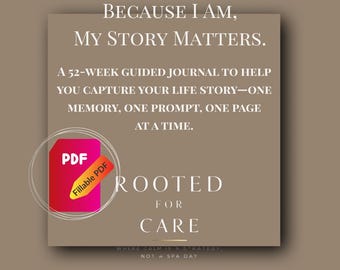Family Legacy Journal: Guided Life Story Prompts (Fillable PDF Book)
