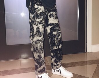 bleached black jeans