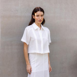 White Striped Shirt | Ladies Stylish White Premium Quality Shirt