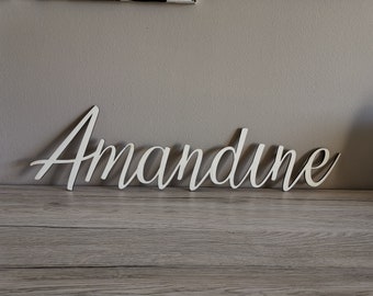 Customizable wooden first name