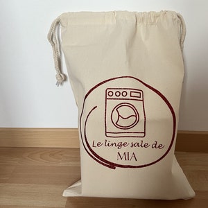 Sac à linge sale, sac à linge à suspendre, sac à linge personnalisé,  49x75cm -  France