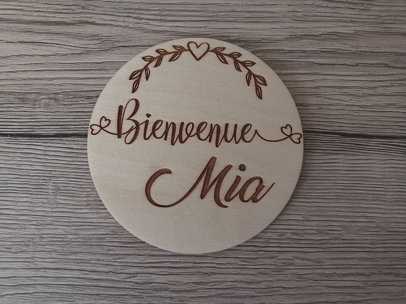 Carte étape bienvenue naissance bébé personnalisée image 1