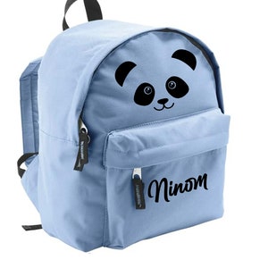 Personalized panda nursery child backpack