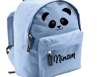 Personalized panda nursery child backpack