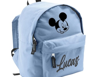 Kindergarten children's backpack with customizable first name